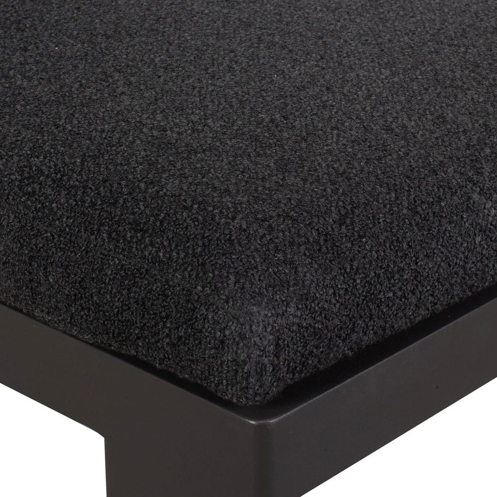 Bolster Back Outdoor Dining Chair - Charcoal - Uttermost - by Modest Hut