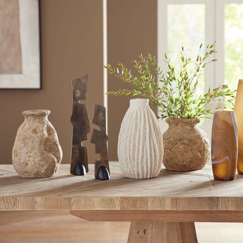 Ancient Echos Outdoor Vases, S/2 - Uttermost - Vases by Modest Hut