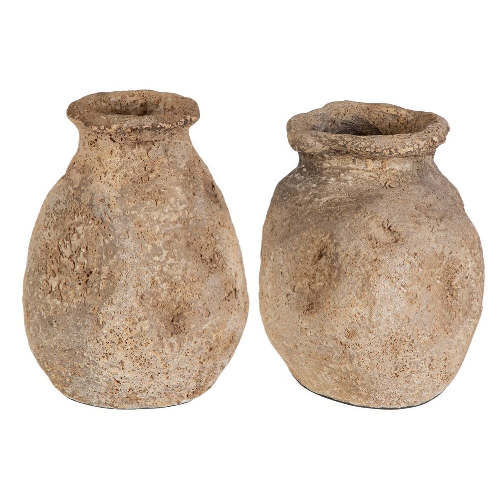 Ancient Echos Outdoor Vases, S/2 - Uttermost - Vases by Modest Hut