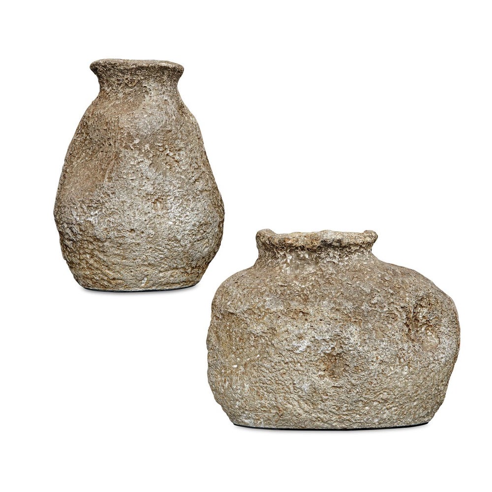 Ancient Echos Outdoor Vases, S/2 - Uttermost - Vases by Modest Hut