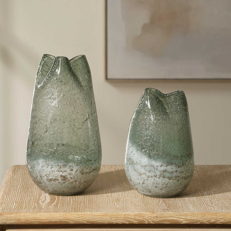 Chianti Seeded Glass Vases Set/2 - Vases