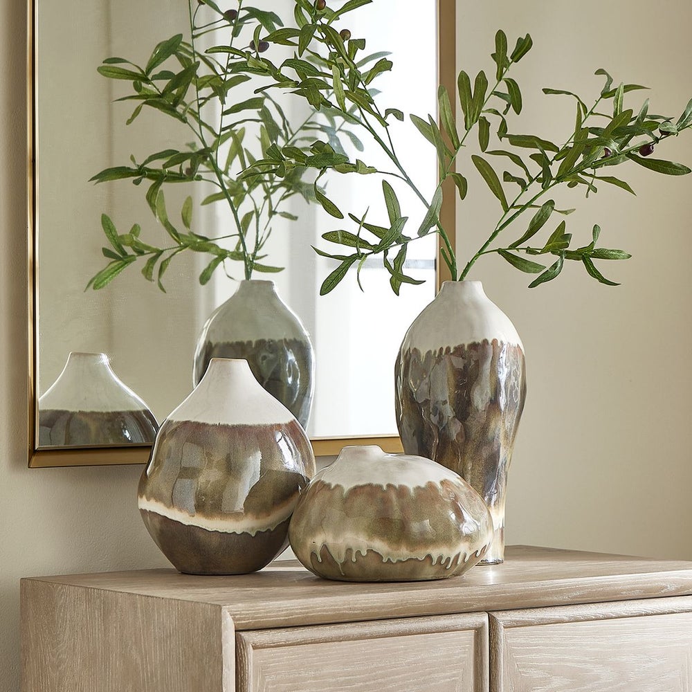 Earthflow Outdoor Vases, S/3 - Uttermost - Vases by Modest Hut