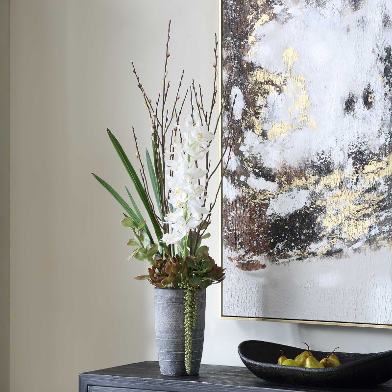 Eterna Orchid Centerpiece & Vase - Vases