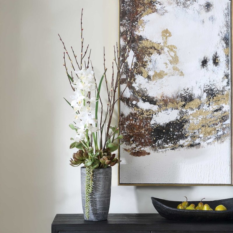 Eterna Orchid Centerpiece & Vase - Vases