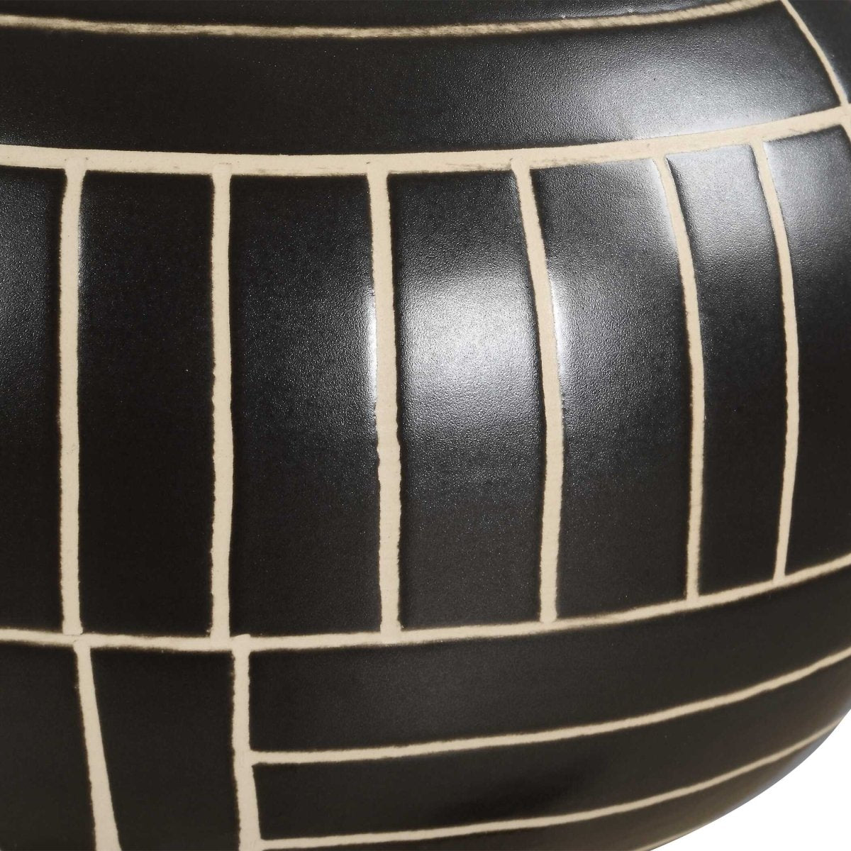 Graphite Stride Geometric Vases Set/2 - Uttermost - Vases by Modest Hut