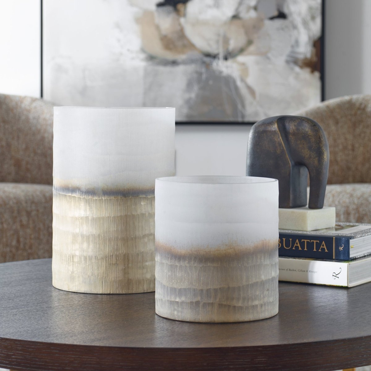 Ombra Modern Vases, Set/2 - Uttermost - Vases by Modest Hut