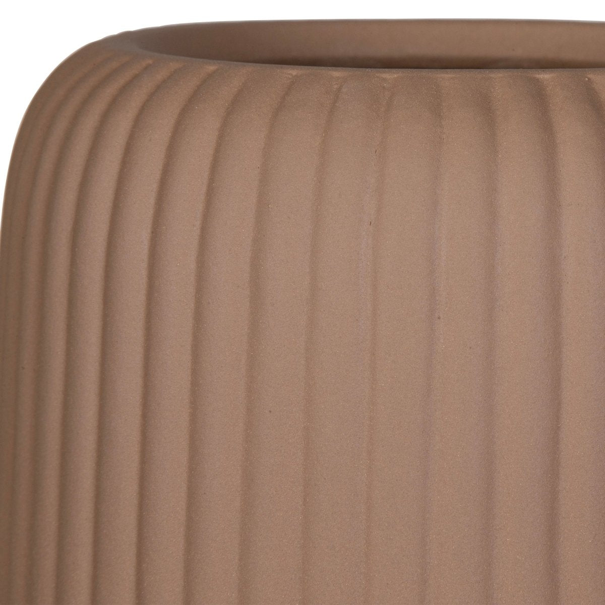 Ridge Light Brown Vases, Set/2 - Uttermost - Vases by Modest Hut