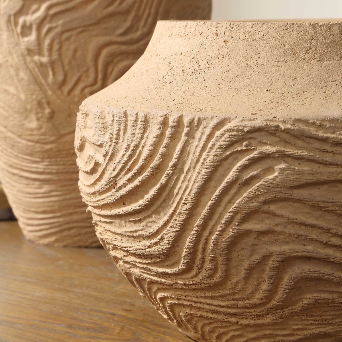 Sandstone Flow Small Terracotta Vase - Uttermost - Vases by Modest Hut