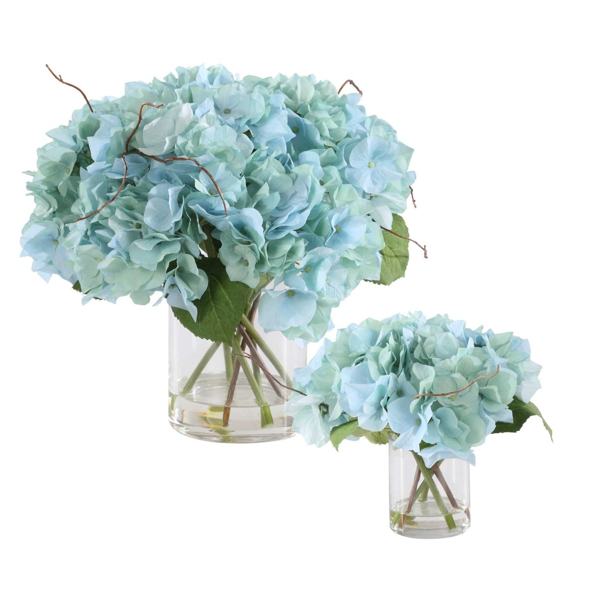 Tranquil Blooms In Glass Vases Set/2 - Uttermost - Vases by Modest Hut