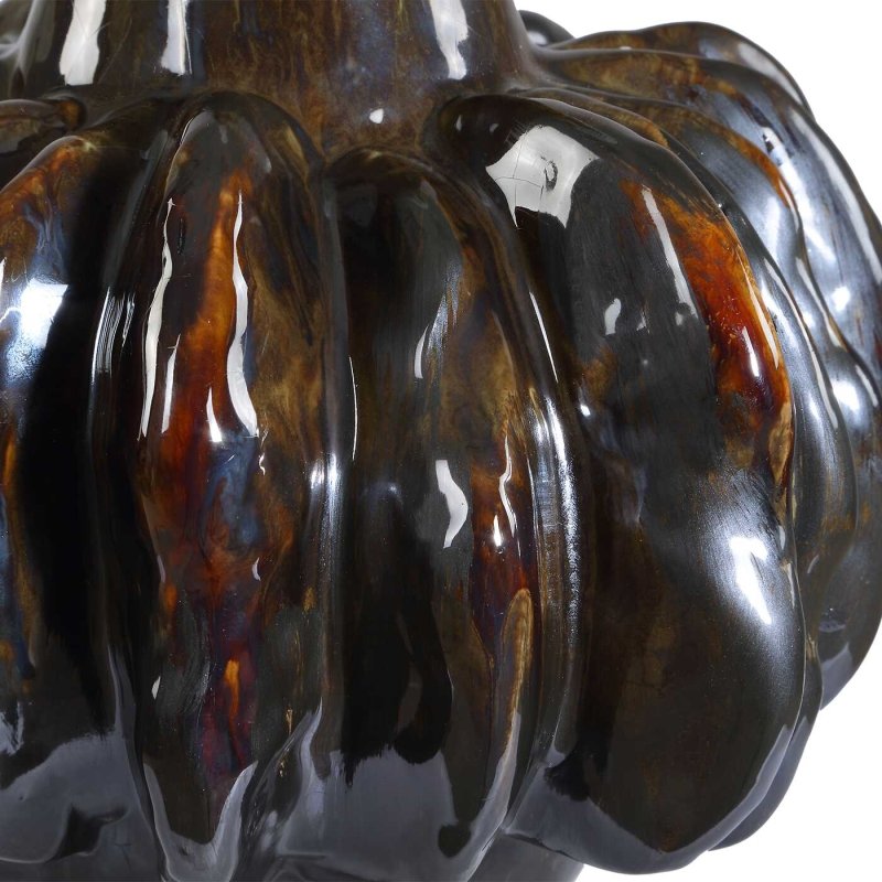 Umbrian White & Brown Gourd Vases Set/2 - Vases