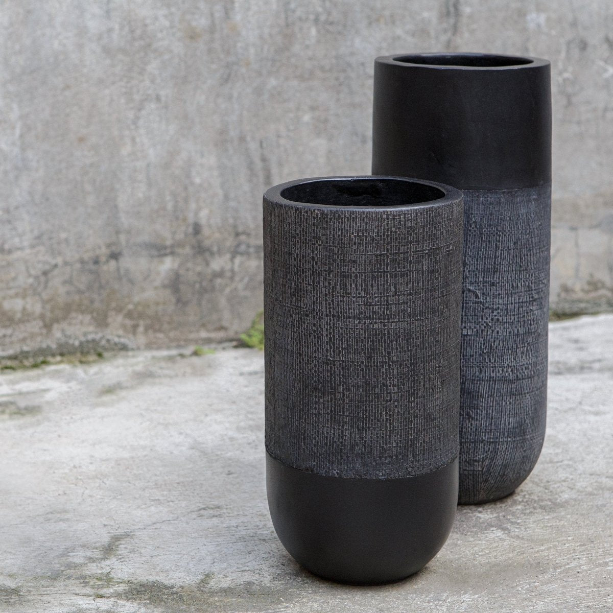 Woven Shadow Vases, Set/2 - Uttermost - Vases by Modest Hut