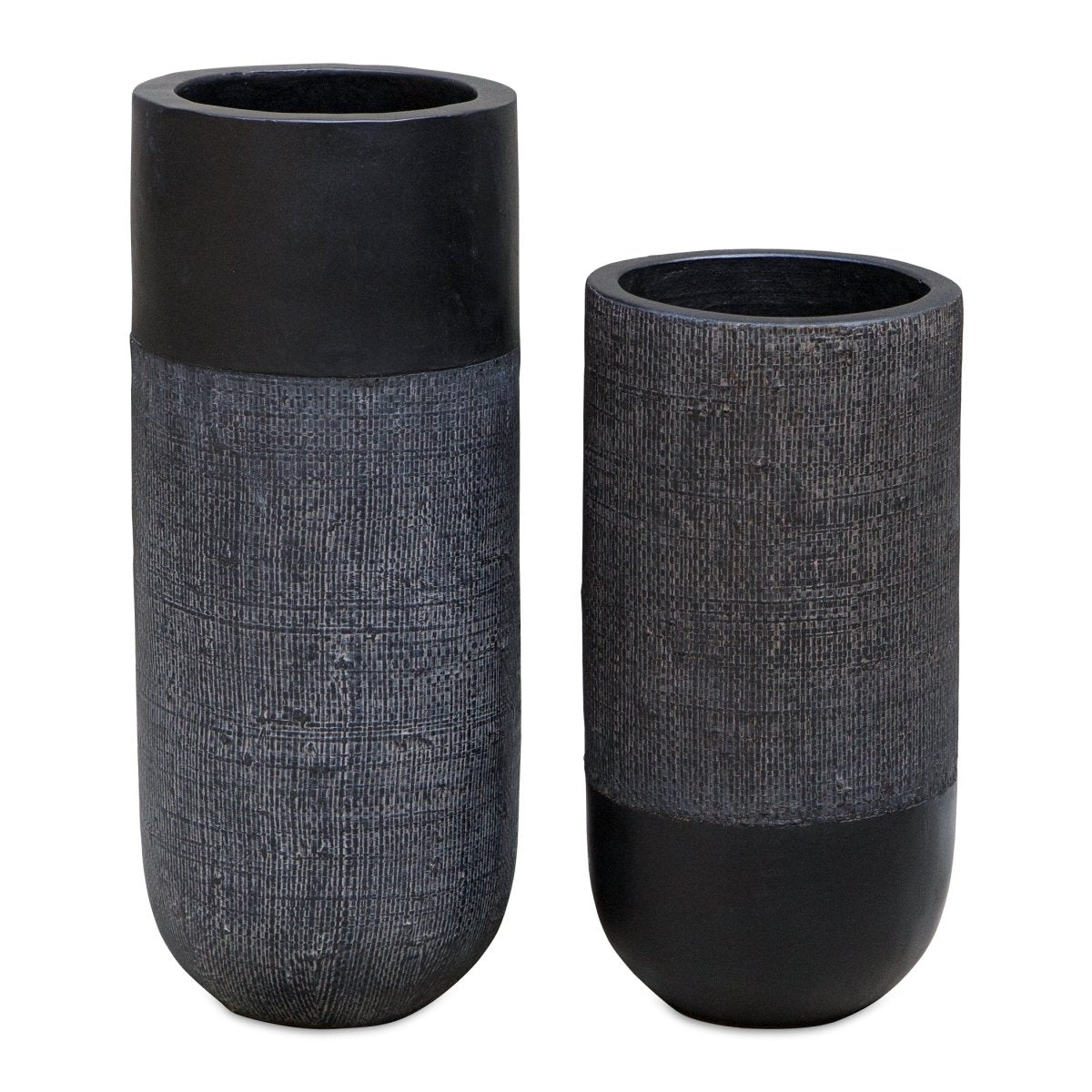 Woven Shadow Vases, Set/2 - Uttermost - Vases by Modest Hut