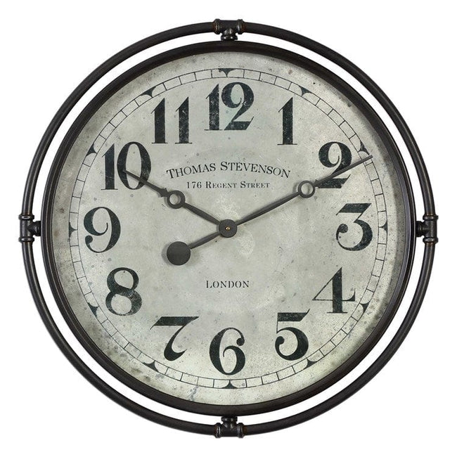 Nakul Industrial Wall Clock - Uttermost - Wall Clocks by Modest Hut