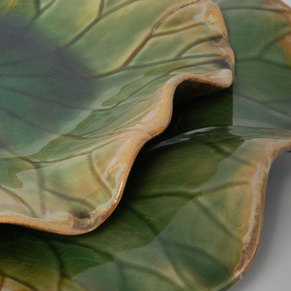 Abella Ceramic Outdoor Wall Decor, Green, S/3 - Uttermost - Wall Decor by Modest Hut
