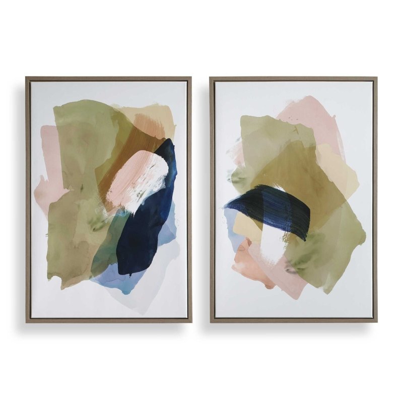 Abstract Afternoon Framed Canvases Set/2 - Wall Art