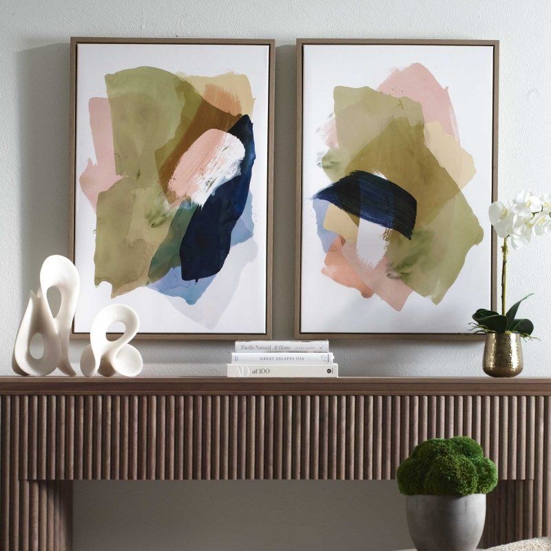 Abstract Afternoon Framed Canvases Set/2 - Wall Art