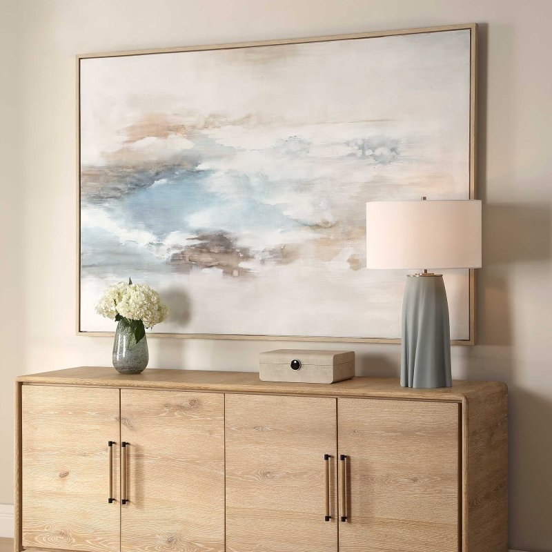 Chasing Blue Coastal Canvas Art by Uttermost alternate view 1