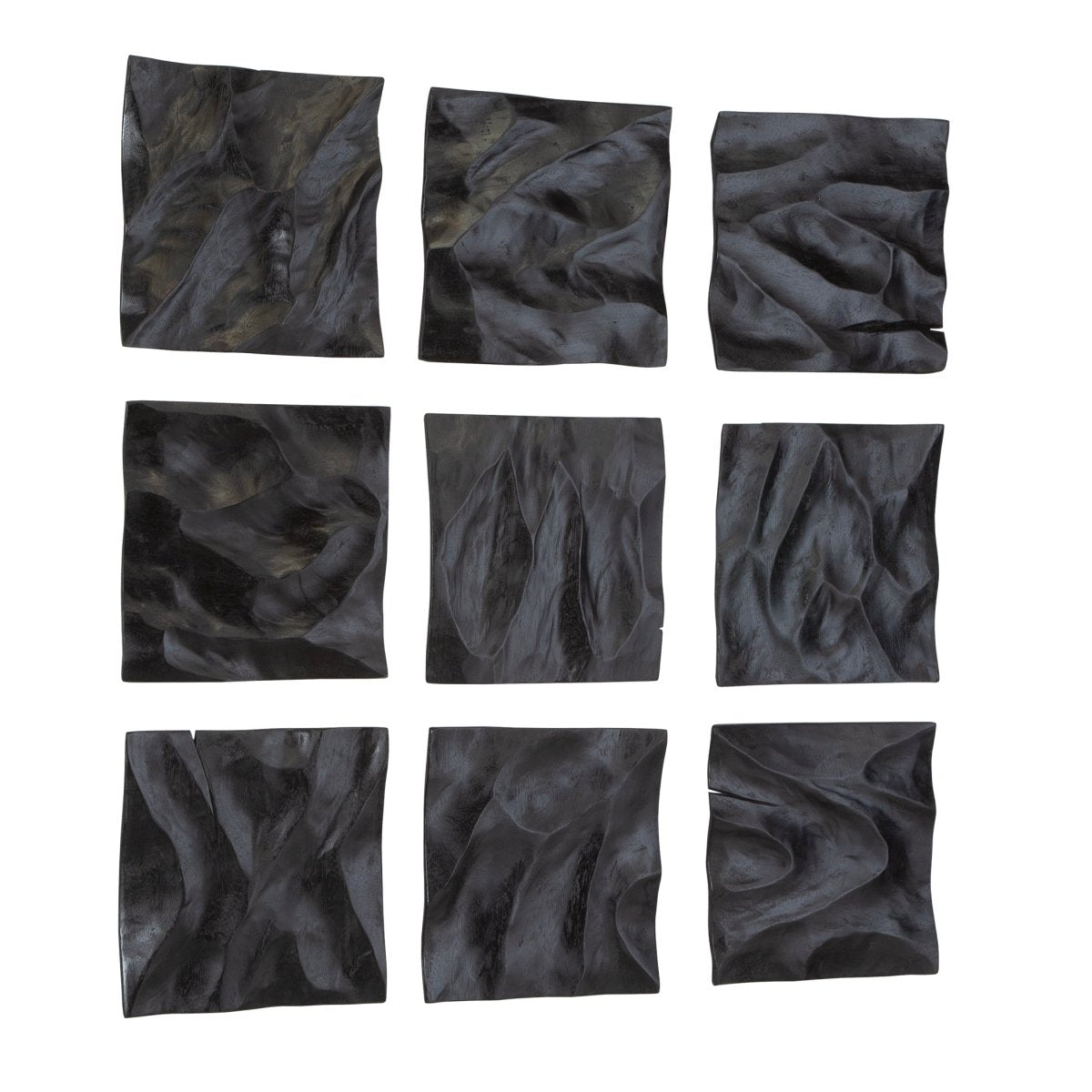 Malosi Black Wood Wall Decor, Set/9 - Uttermost - Wall Decor by Modest Hut