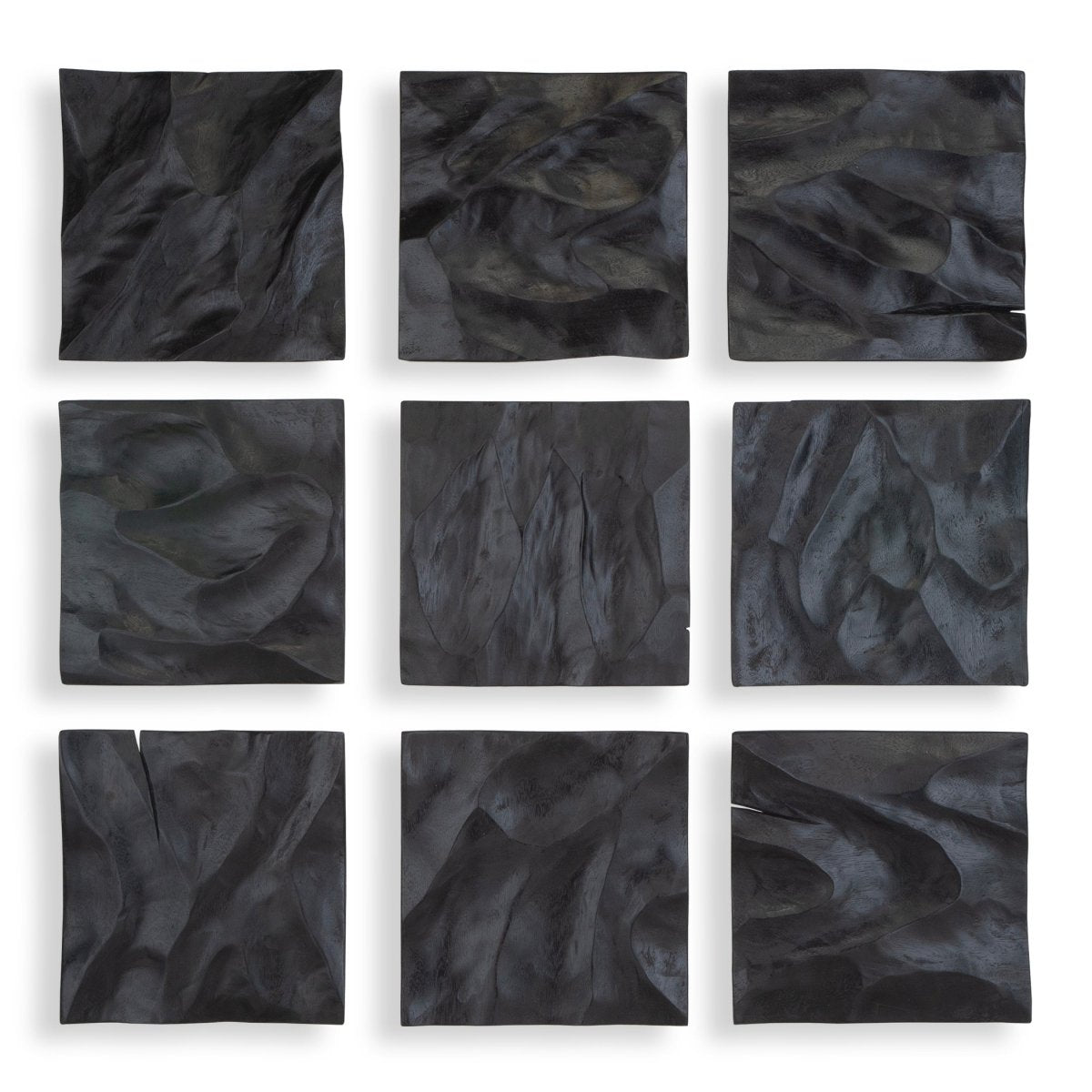Malosi Black Wood Wall Decor, Set/9 - Uttermost - Wall Decor by Modest Hut