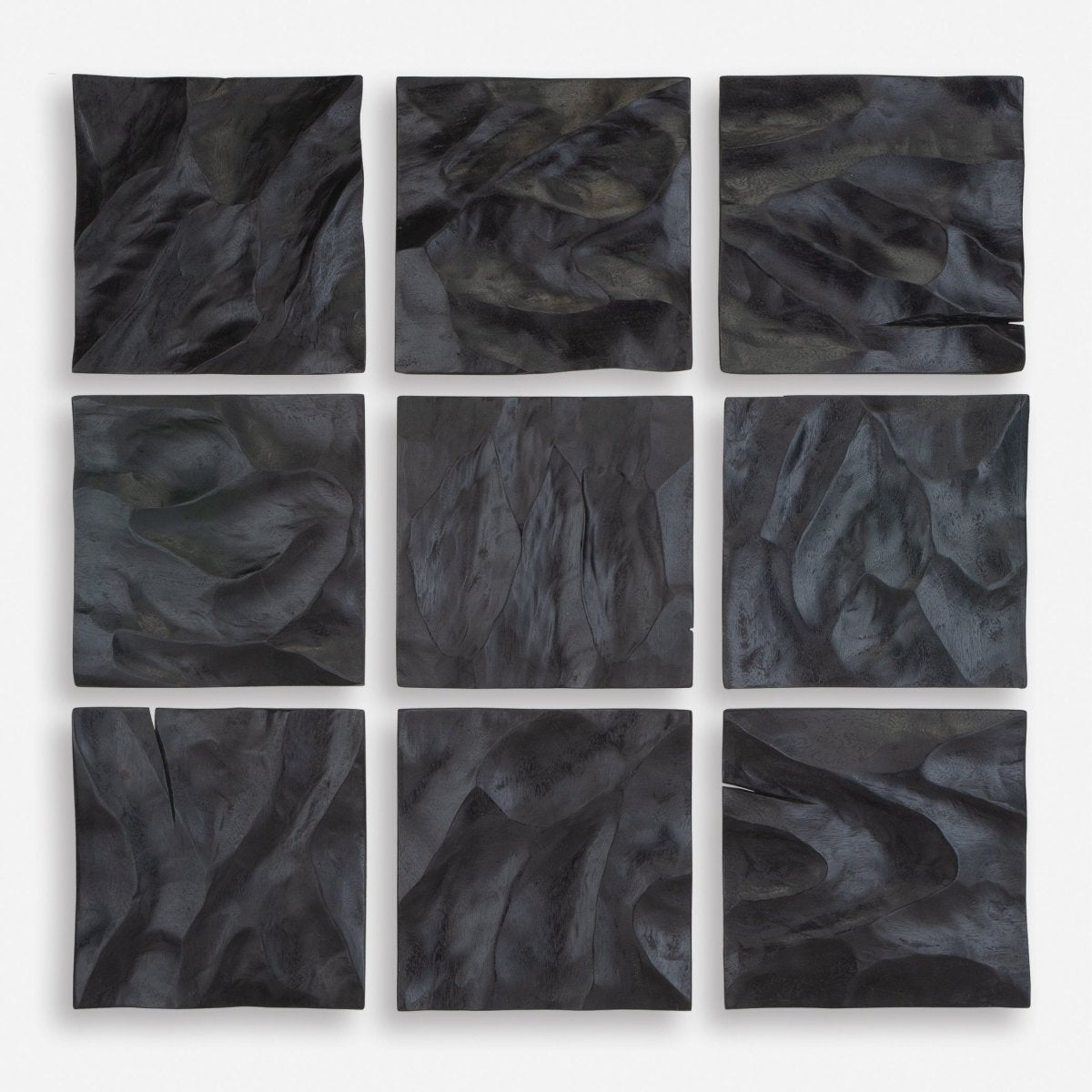 Malosi Black Wood Wall Decor, Set/9 - Uttermost - Wall Decor by Modest Hut