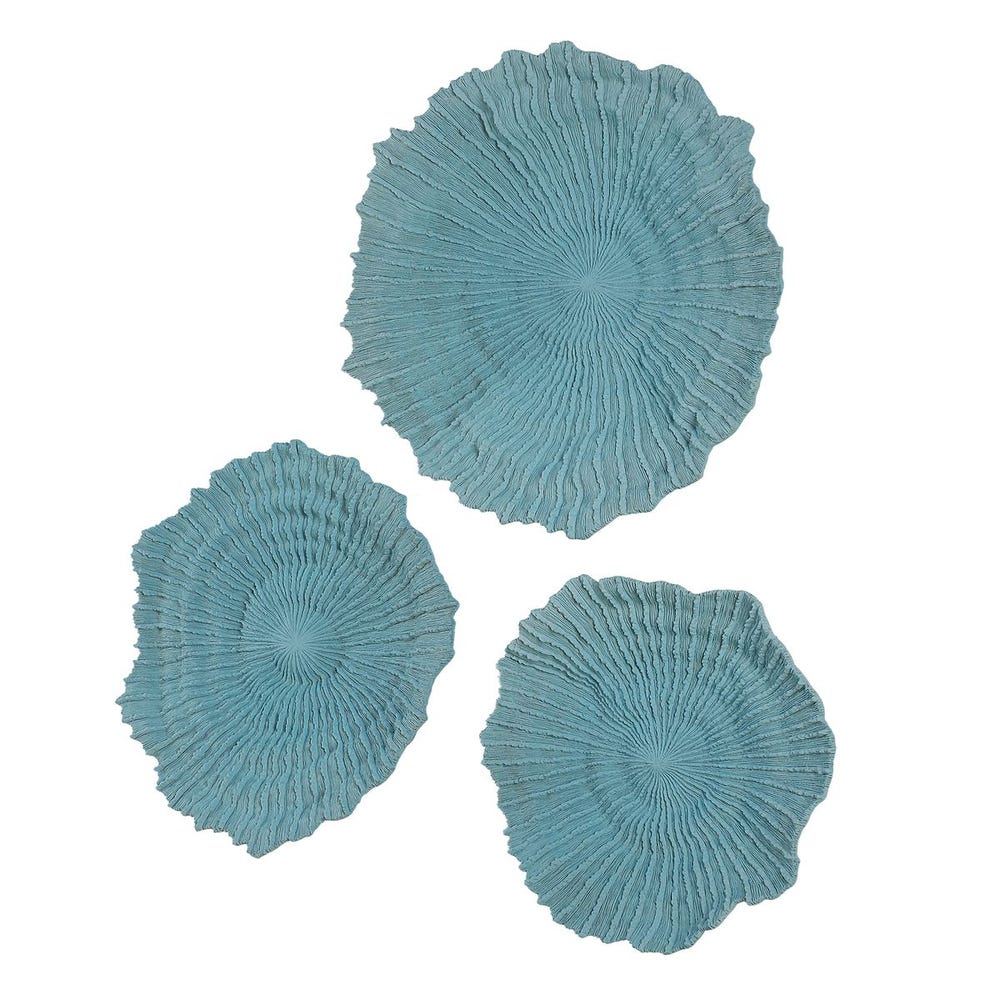 Ocean Gems Wall Decor, Blue, S/3 - Uttermost - Wall Decor by Modest Hut