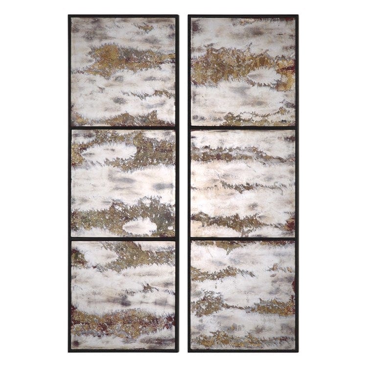 Rahila Mirrored Wall Panels, S/2 - Uttermost - Wall Decor by Modest Hut