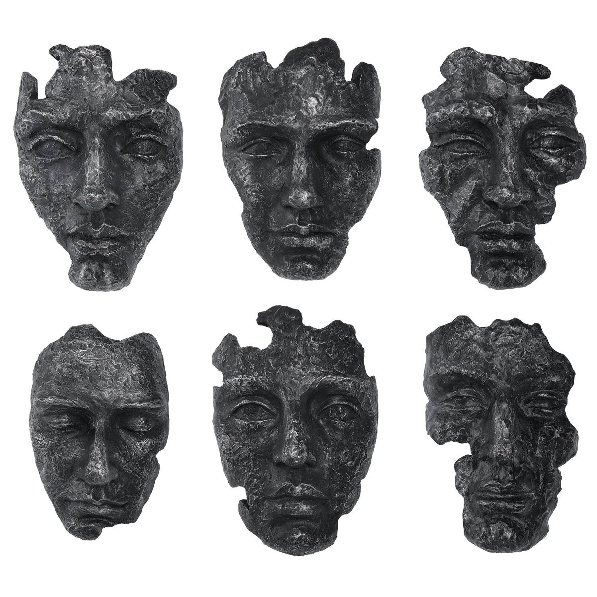 Self - Portrait Metallic Wall Decor, Set/6 - Uttermost - Wall Decor by Modest Hut