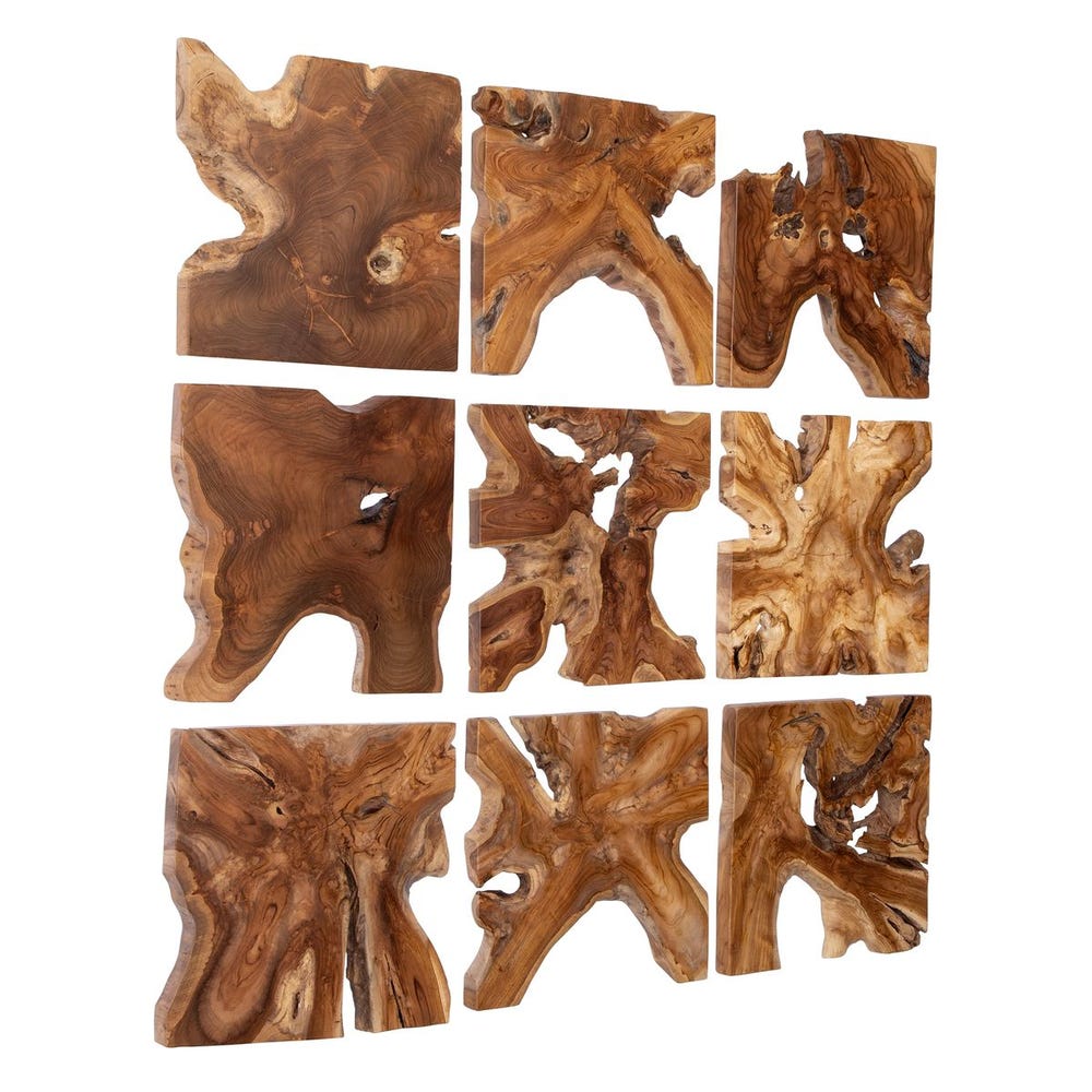 Talia Outdoor Wood Wall Decor, S/9 - Uttermost - Wall Decor by Modest Hut