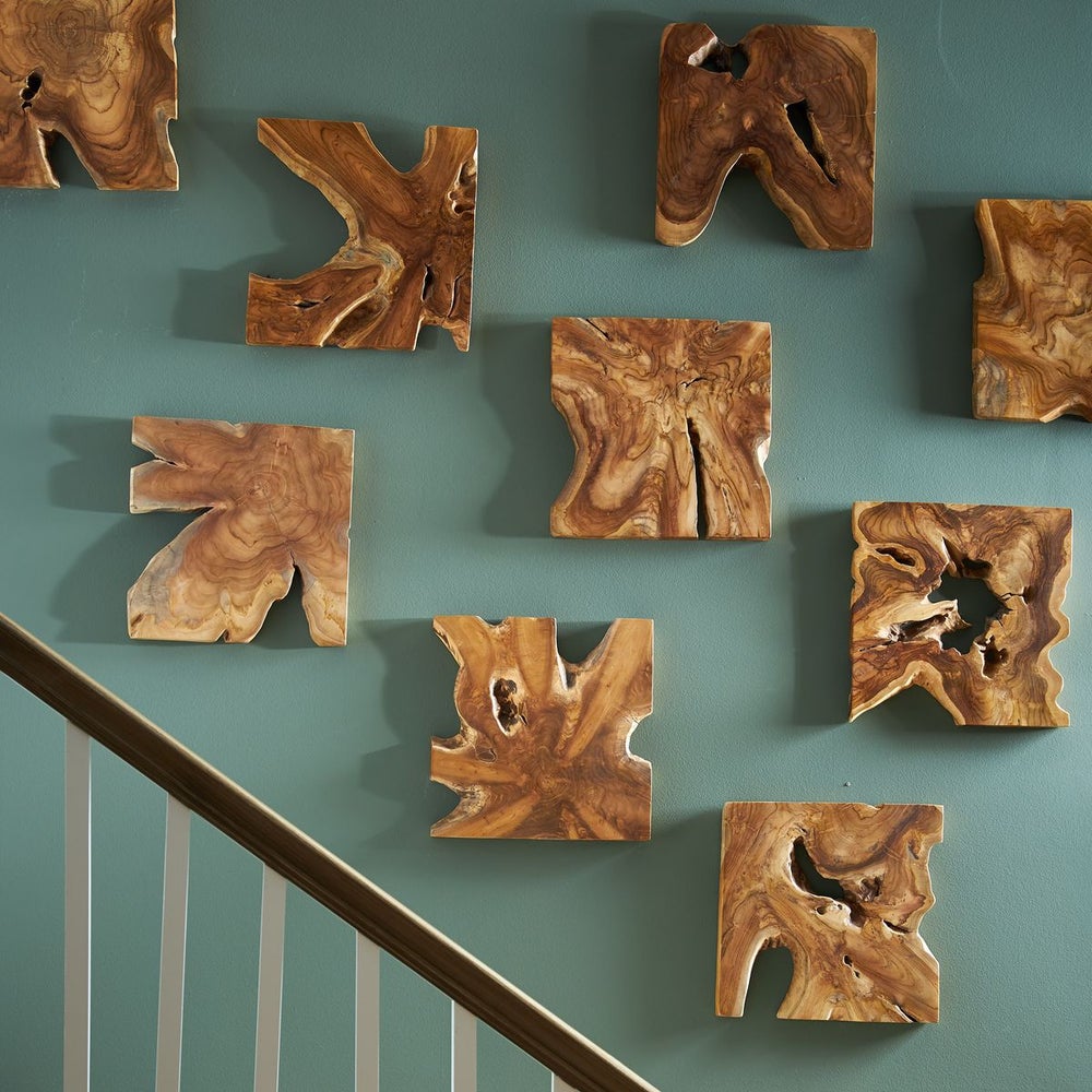 Talia Outdoor Wood Wall Decor, S/9 - Uttermost - Wall Decor by Modest Hut