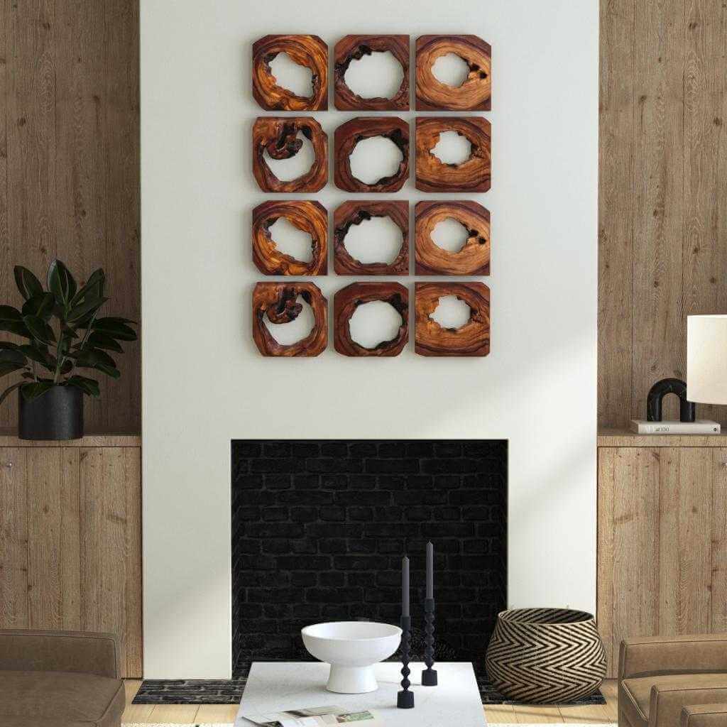 Adlai Wood Wall Decor, S/6 - Uttermost - Wood Wall Decor by Modest Hut