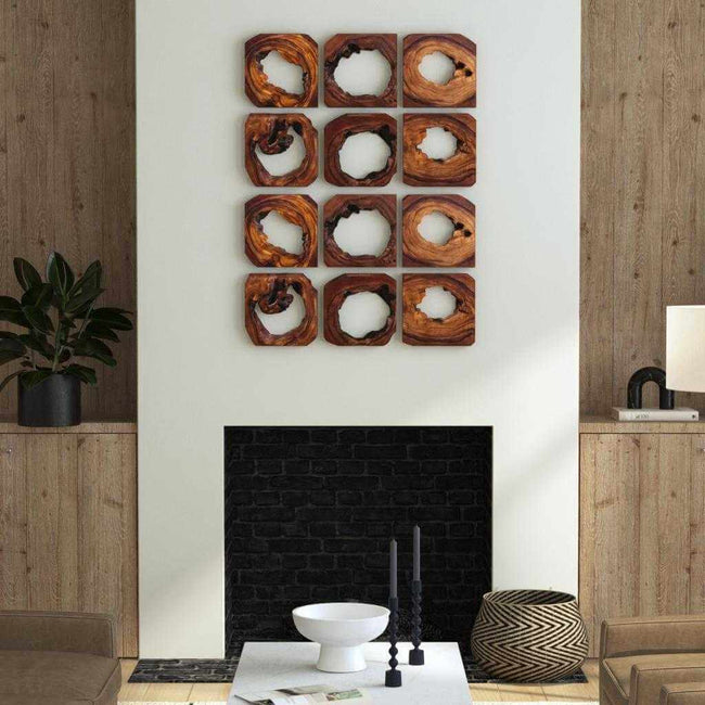 Adlai Wood Wall Decor, S/6 - Uttermost - Wood Wall Decor by Modest Hut