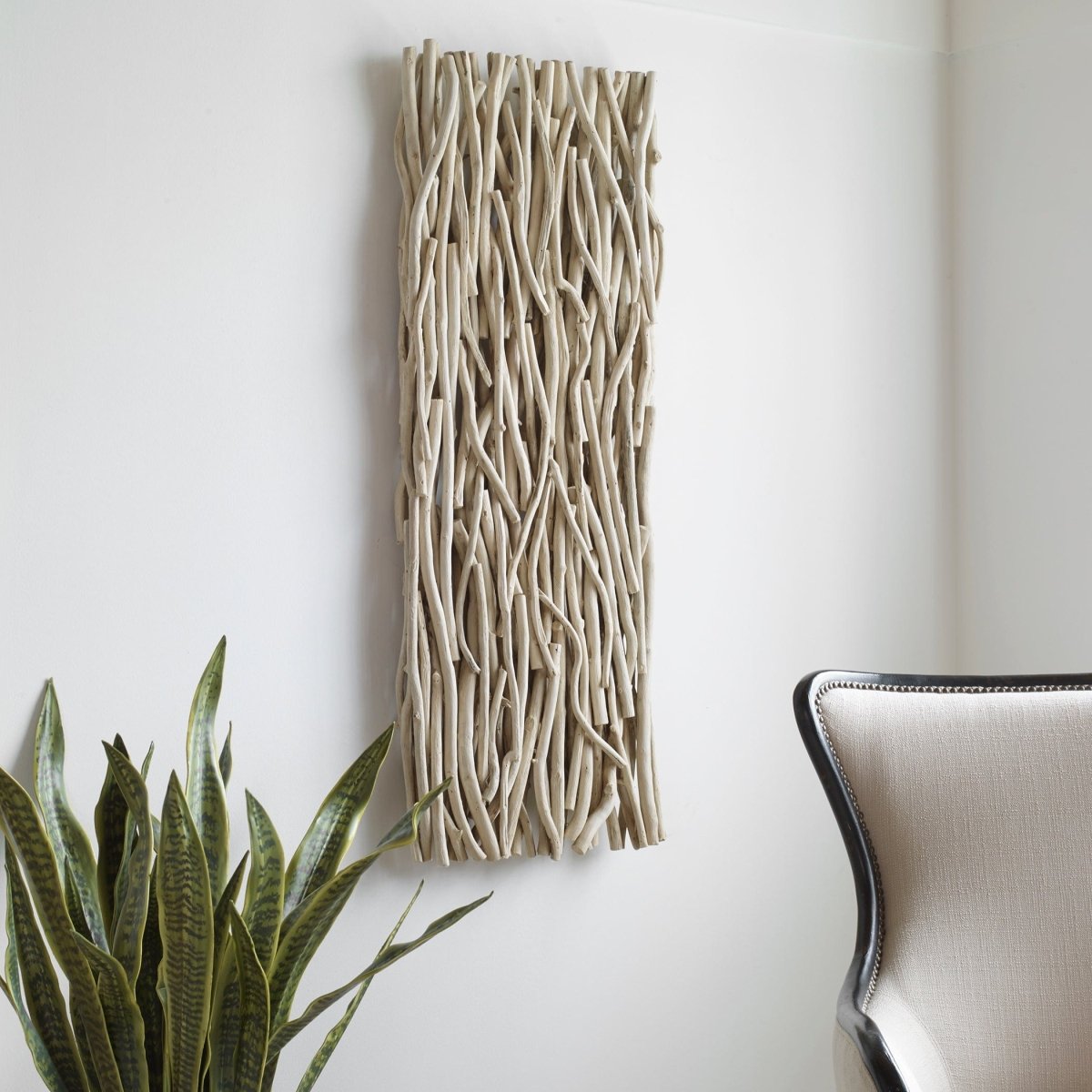 Gathered Teak Bleached Wood Wall Decor - Uttermost - Wood Wall Decor by Modest Hut