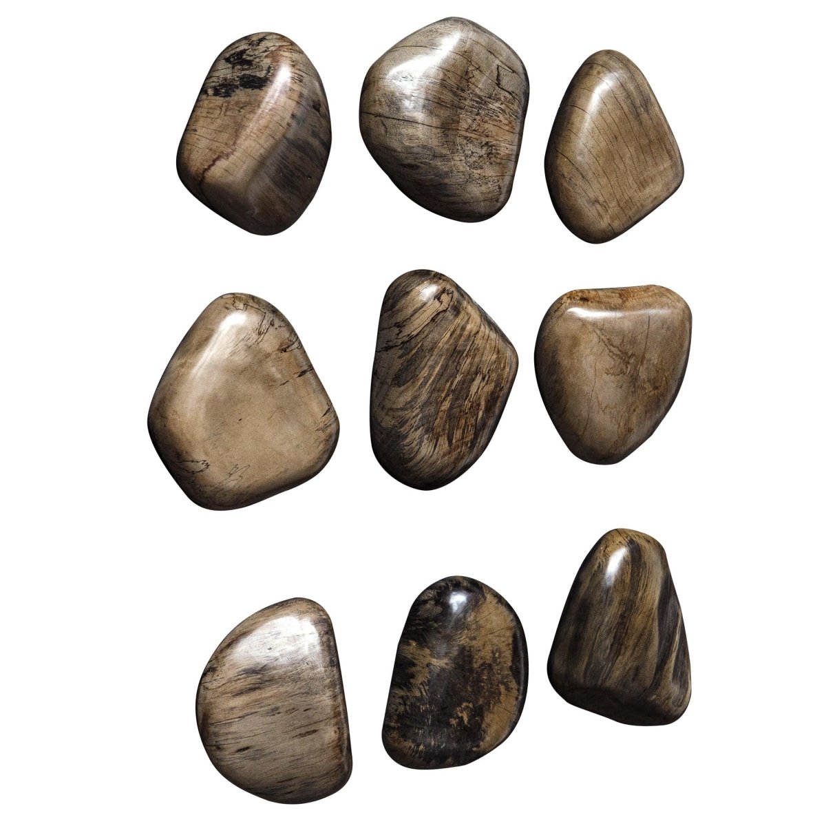 Pebbles Walnut Wood Wall Decor, S/9 - Uttermost - Wood Wall Decor by Modest Hut