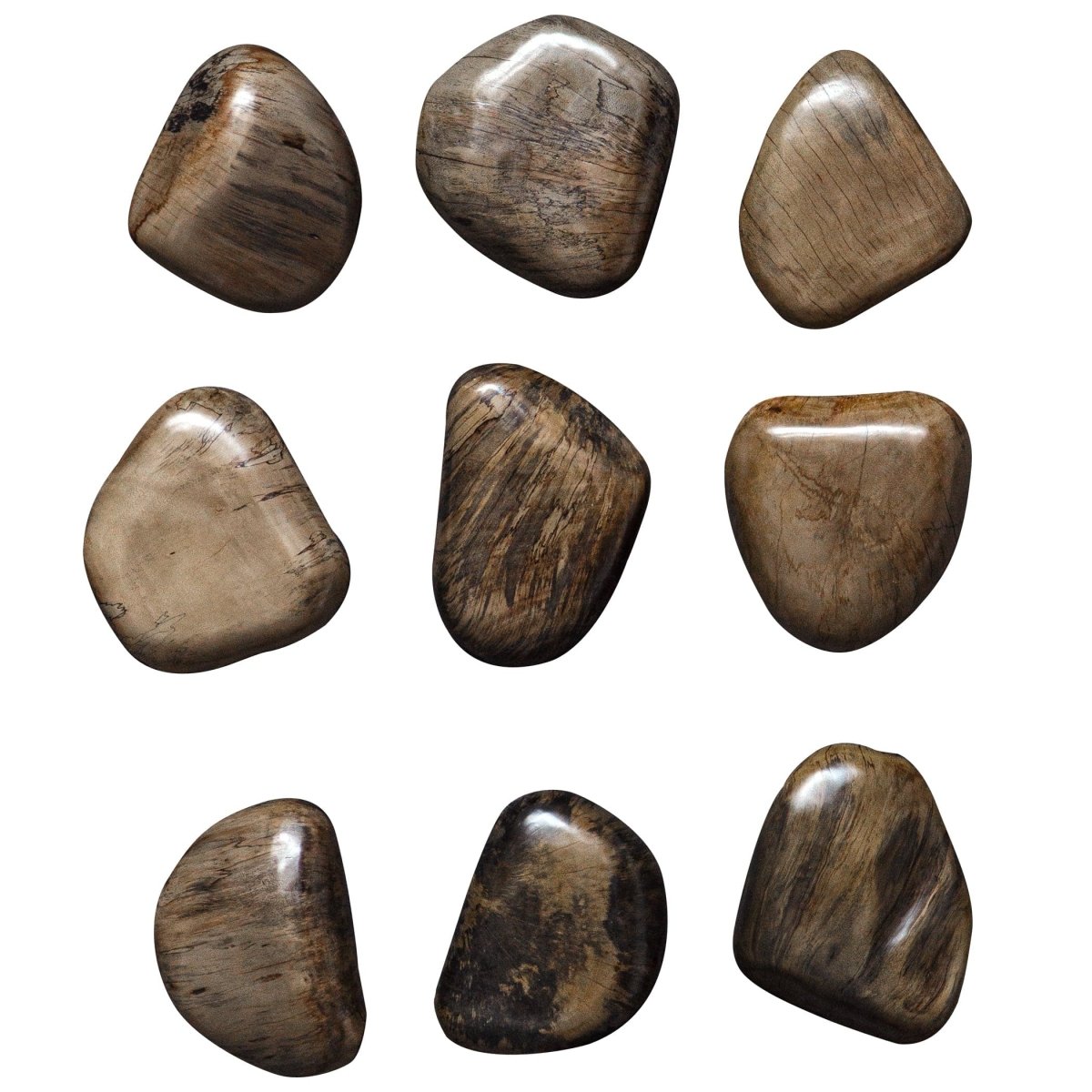 Pebbles Walnut Wood Wall Decor, S/9 - Uttermost - Wood Wall Decor by Modest Hut