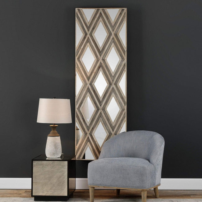 Tahira Geometric Argyle Wall Decor - Uttermost - Wood Wall Decor by Modest Hut