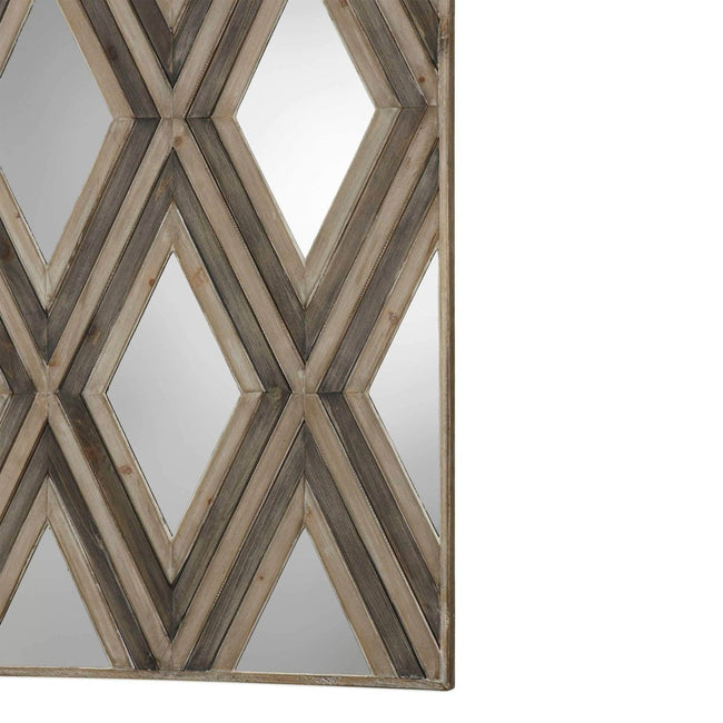 Tahira Geometric Argyle Wall Decor - Uttermost - Wood Wall Decor by Modest Hut