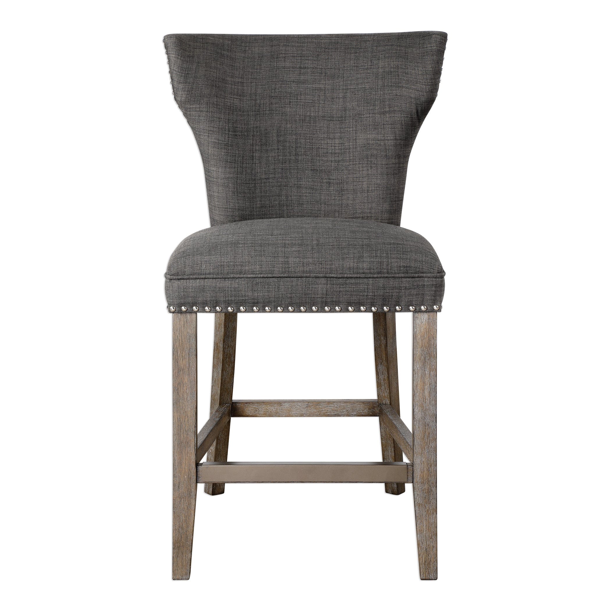 Arnaud Charcoal Counter Stool Uttermost