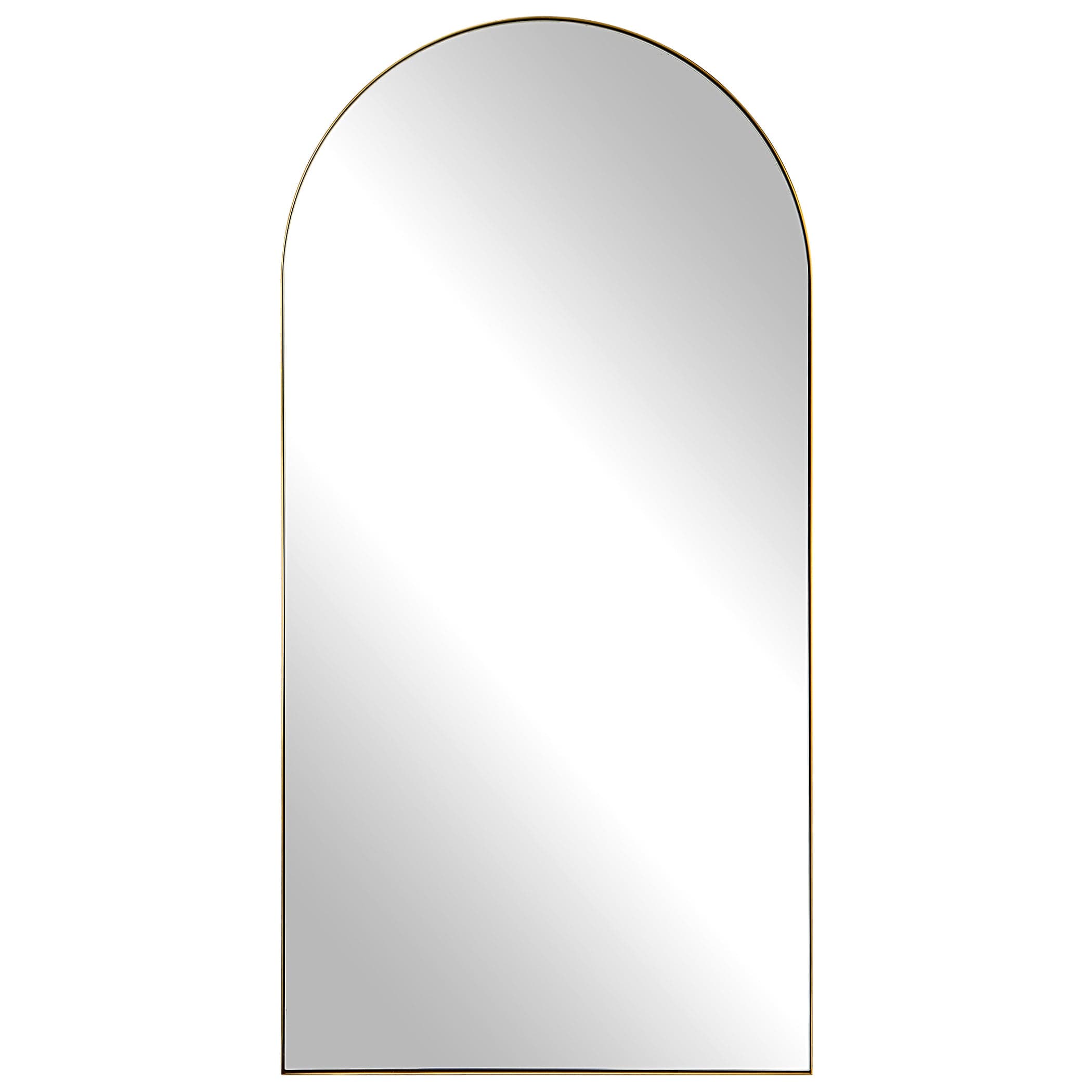 Crosley Antique Brass Arch Mirror Uttermost