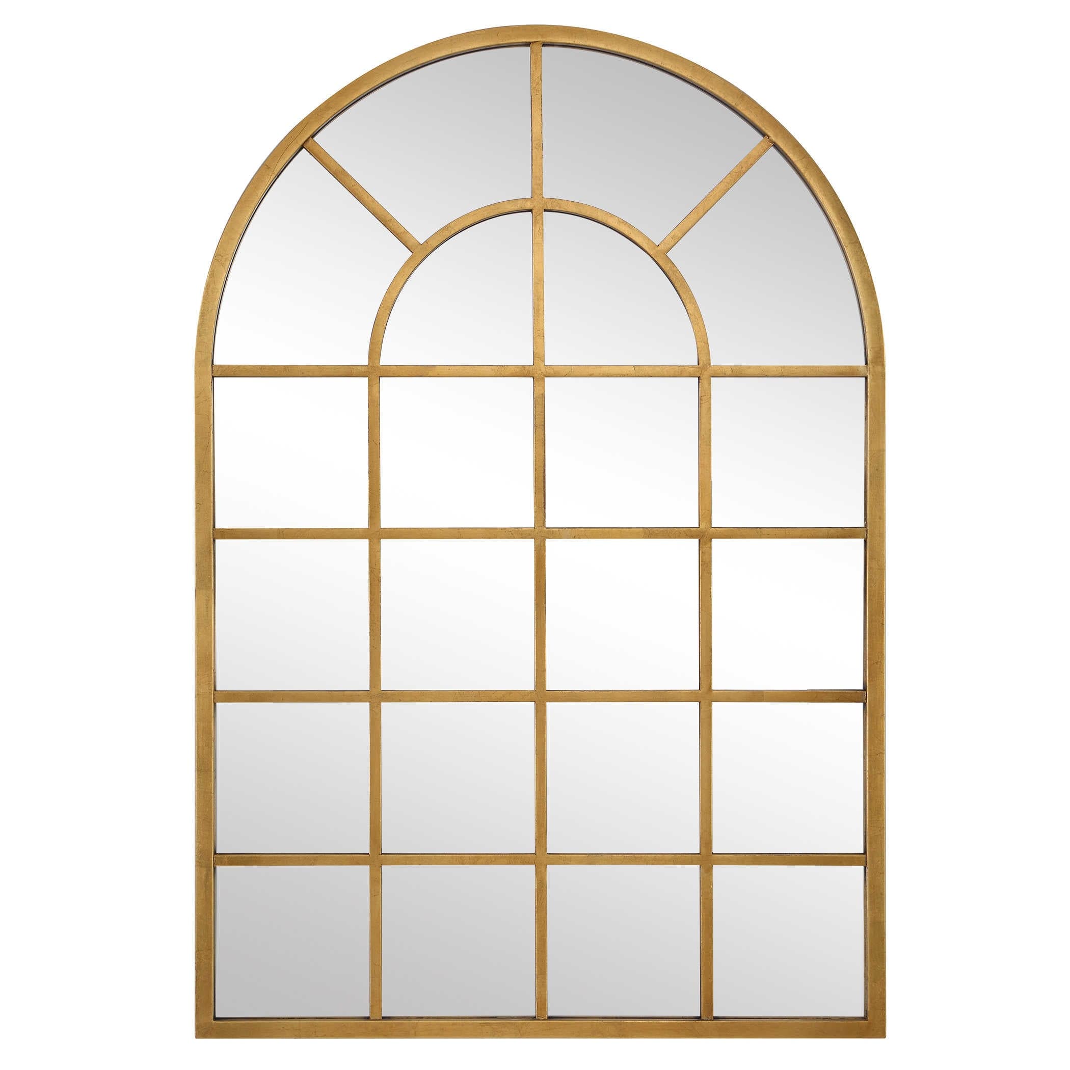 Arched Windowpane Frame Mirror Uttermost