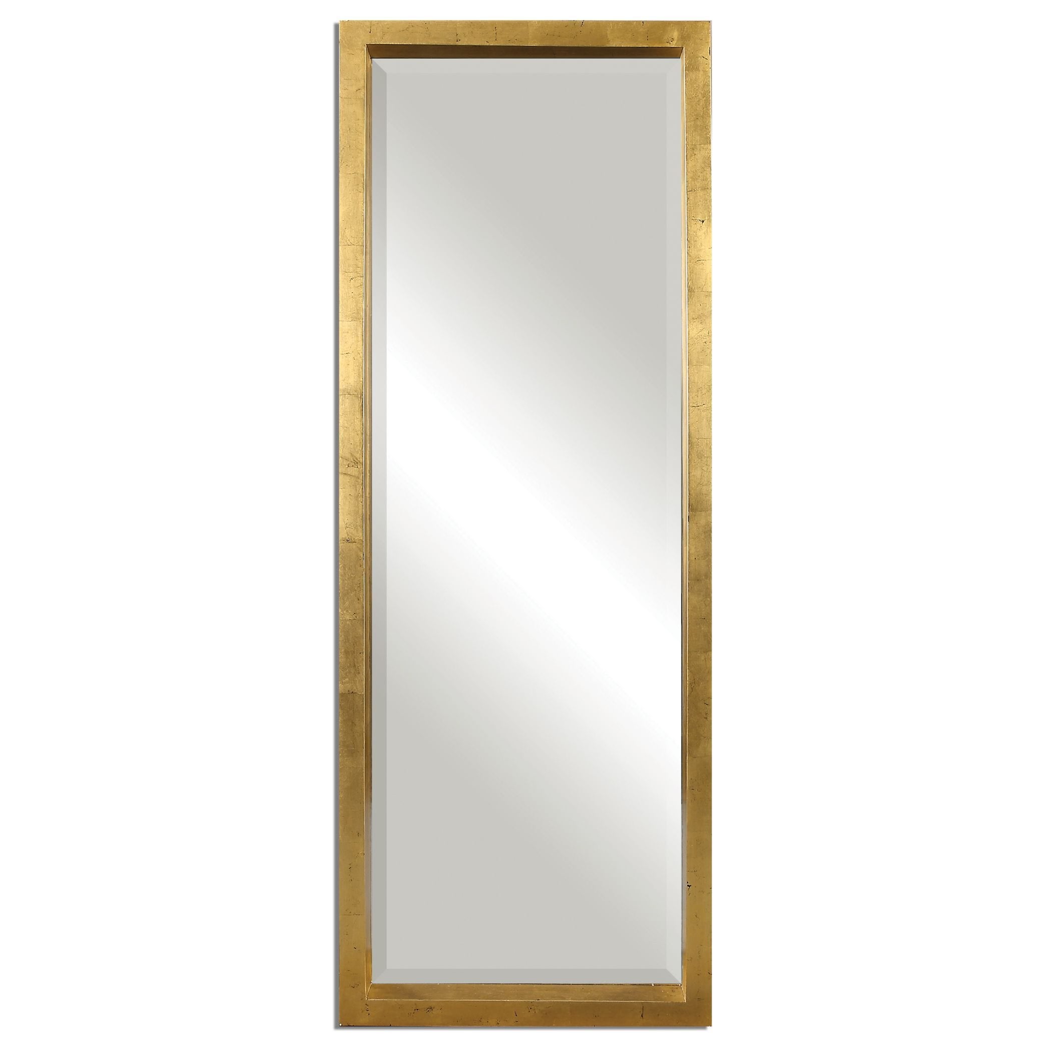 Stately Gold Edmon Floor Mirror Uttermost