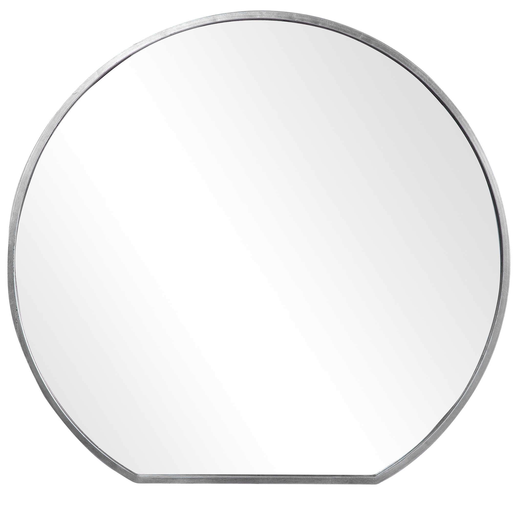 Ophelia Silver Round Mirror Uttermost