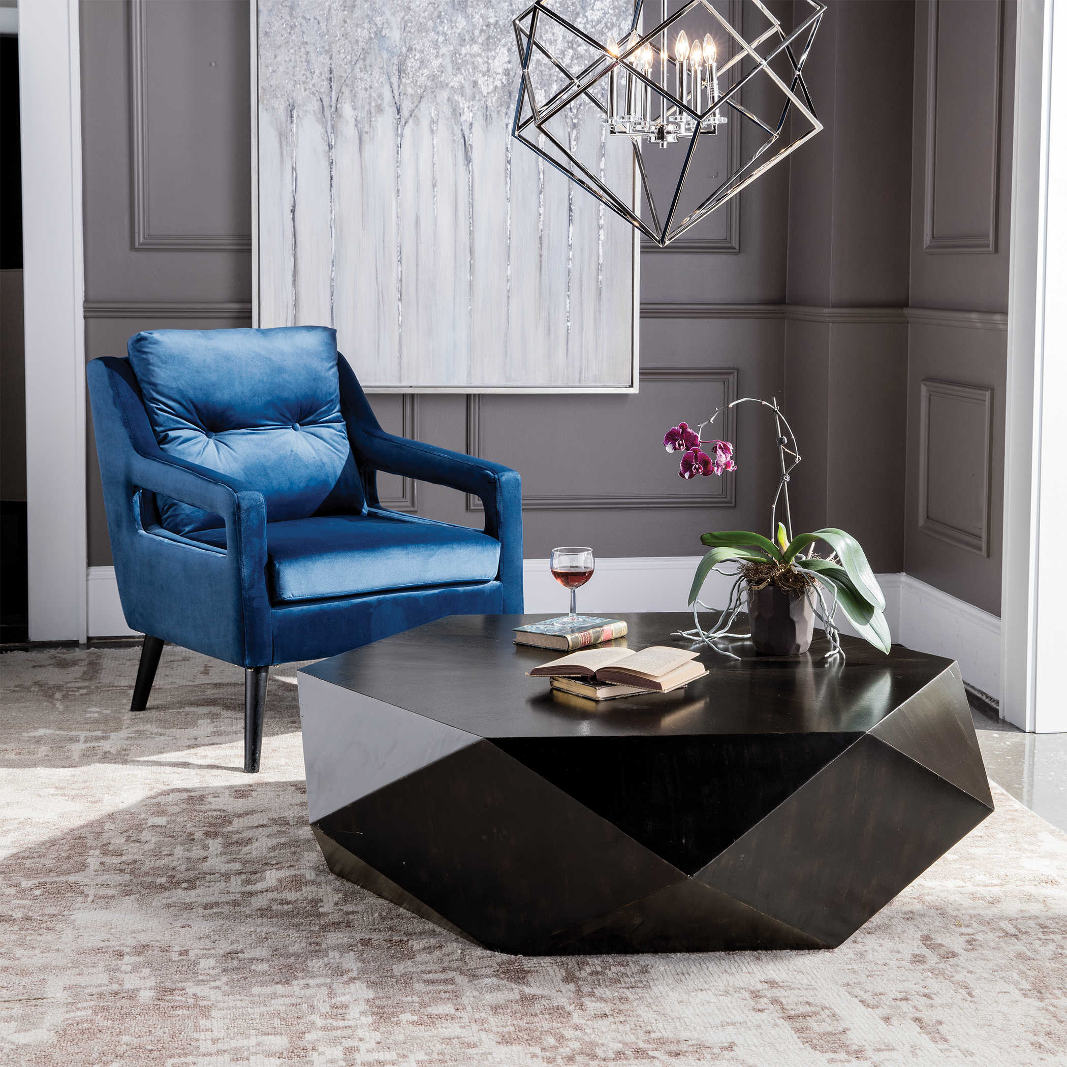 Check out our modern table decor selection for the very best in unique accent tables, coffee tables, end tables, and console tables.
