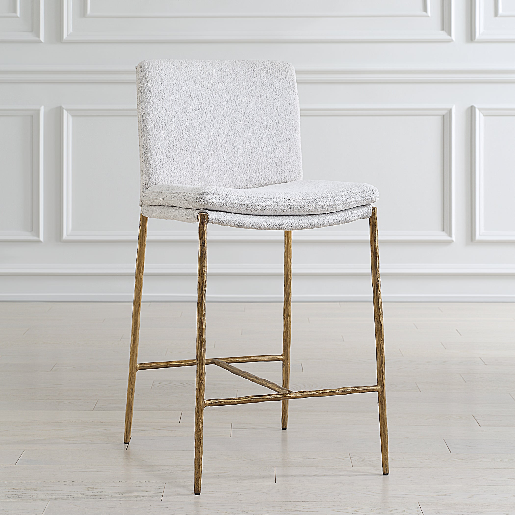 Ascend White Counter Stool