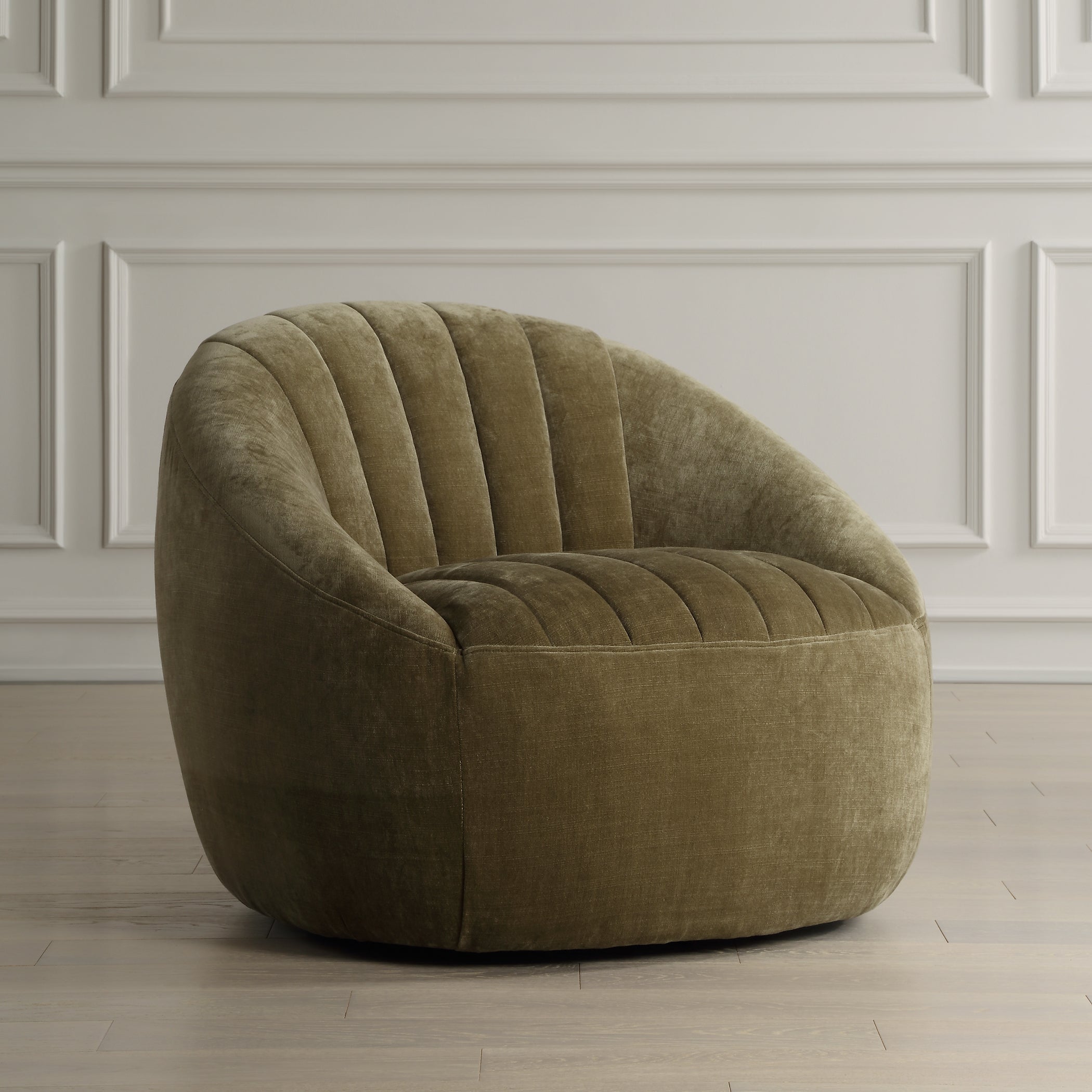 Narrows Moss Green Swivel Chair