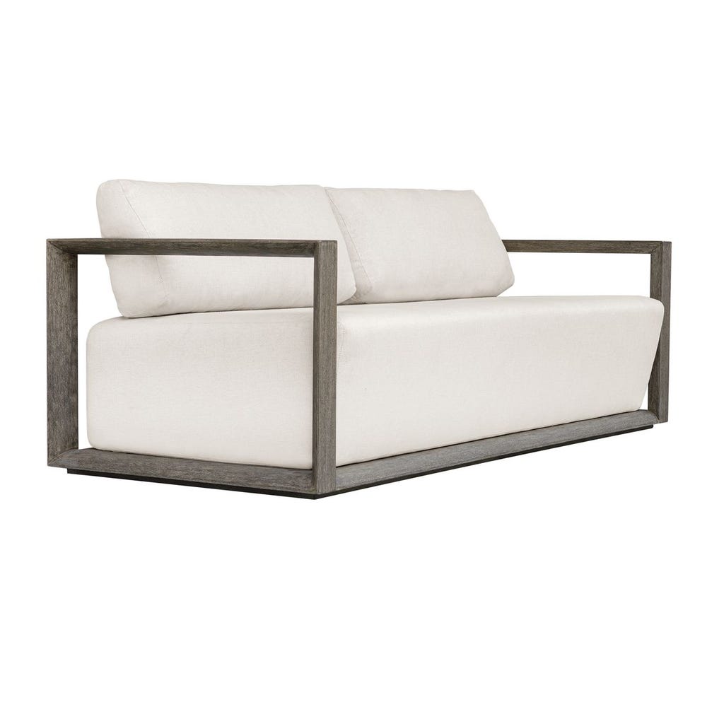 Remsen Outdoor 3 Seater Sofa, Weathered Gray/Oyster