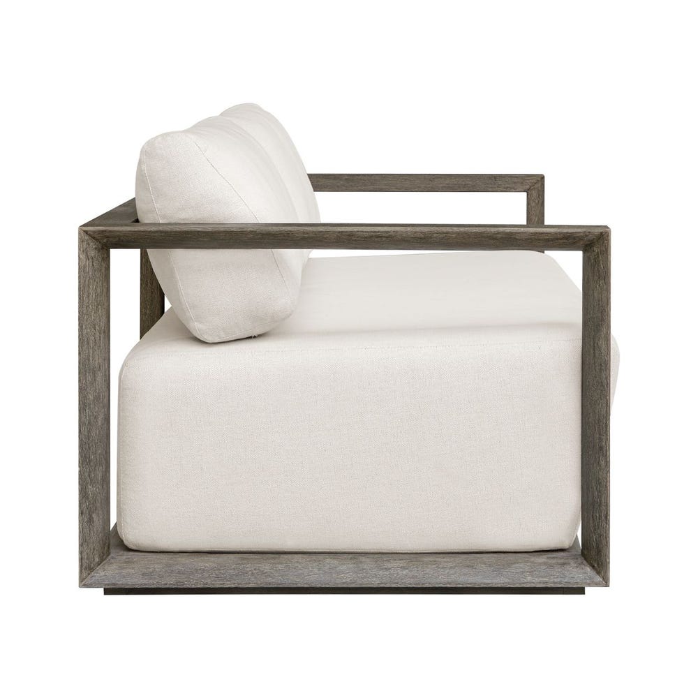 Remsen Outdoor 3 Seater Sofa, Weathered Gray/Oyster