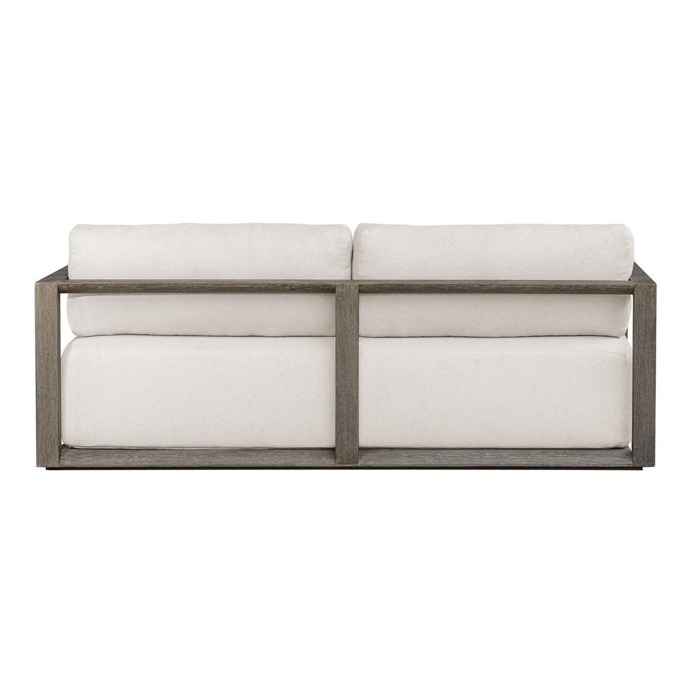 Remsen Outdoor 3 Seater Sofa, Weathered Gray/Oyster