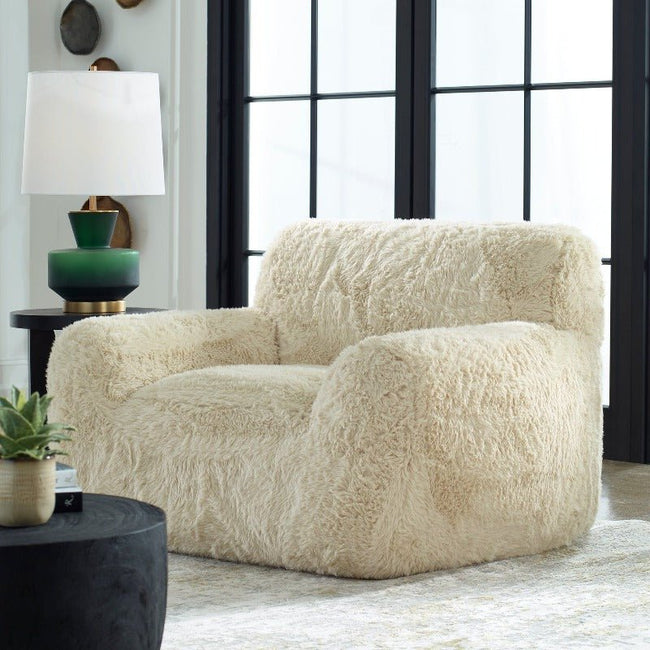 Abide Sheepskin Accent Chair - Uttermost - Accent Chairs by Modest Hut