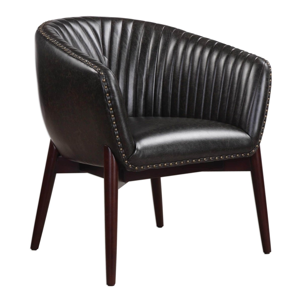 Anders Black Onyx Accent Chair - Uttermost - Accent Chairs by Modest Hut