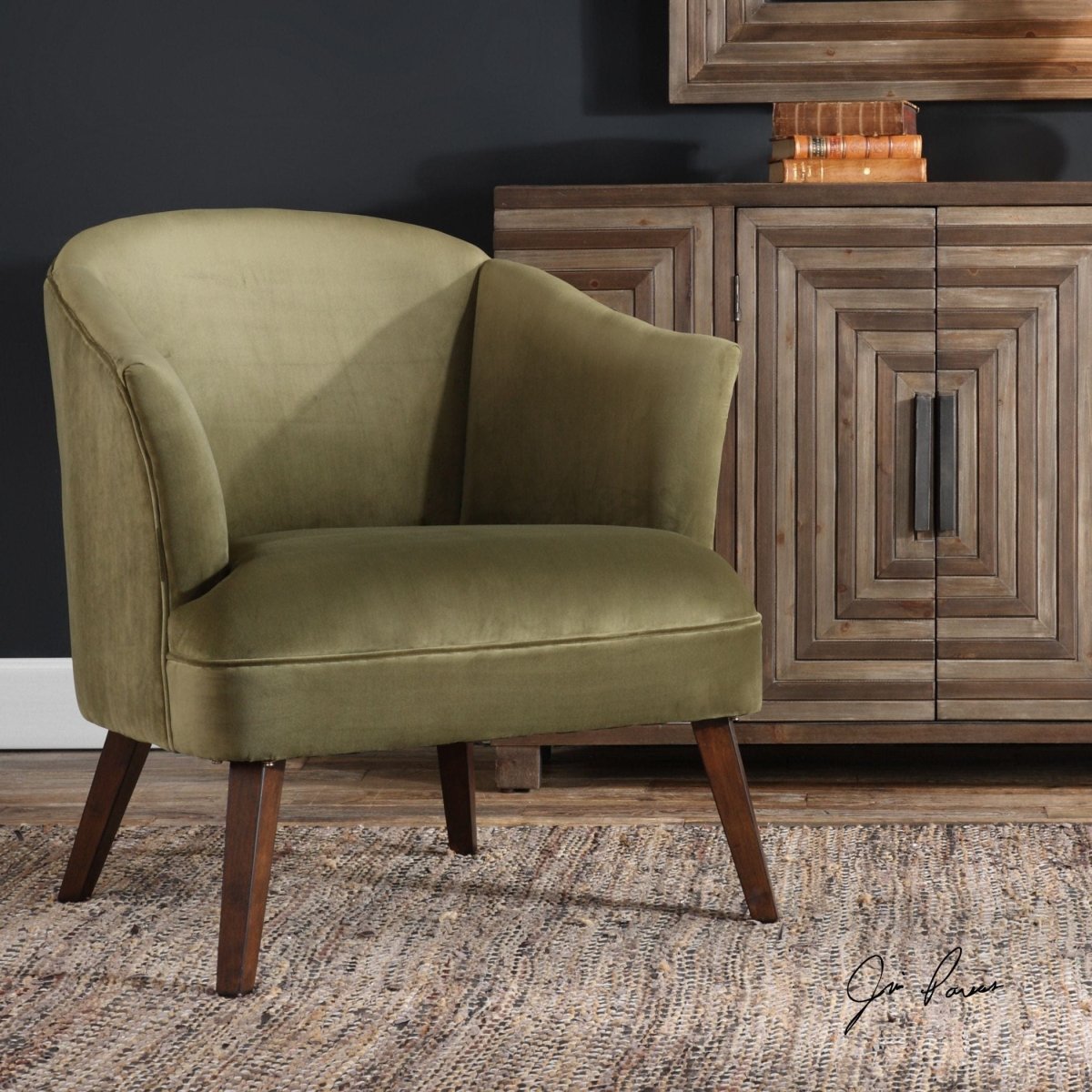 Conroy Olive Accent Chair - Uttermost - Accent Chairs by Modest Hut